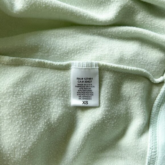 Wildfox Mint Green Leopard Graphic Sweatshirt V-Neck XS Vintage Cozy Pullover - Picture 5 of 8